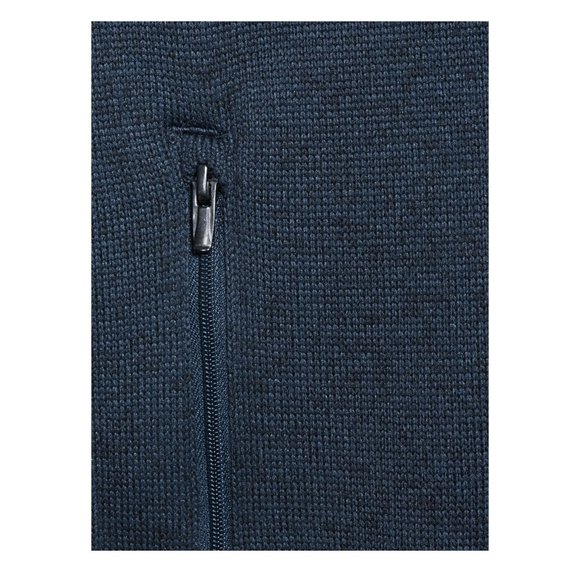 George Men's Navy Blue Half Zip Sweater Fleece Casual Comfortable Size Medium - Picture 3 of 4